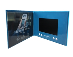 Hardback video brochure LCD video greeting card